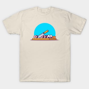 Sushi And Onigiri With Knife T-Shirt